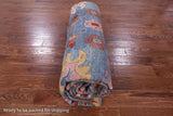 Blue Turkish Oushak Hand Knotted Wool Rug - 9' 10" X 13' 3" - Golden Nile
