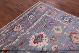 Grey Turkish Oushak Hand Knotted Wool Rug - 7' 10" X 9' 10" - Golden Nile