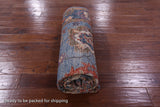 Blue Turkish Oushak Hand Knotted Wool Rug - 5' 11" X 8' 5" - Golden Nile
