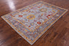 Turkish Oushak Hand Knotted Wool Rug - 5' 9" X 8' 1" - Golden Nile