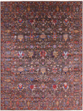 Peshawar Hand Knotted Wool Rug - 8' 11" X 11' 10" - Golden Nile