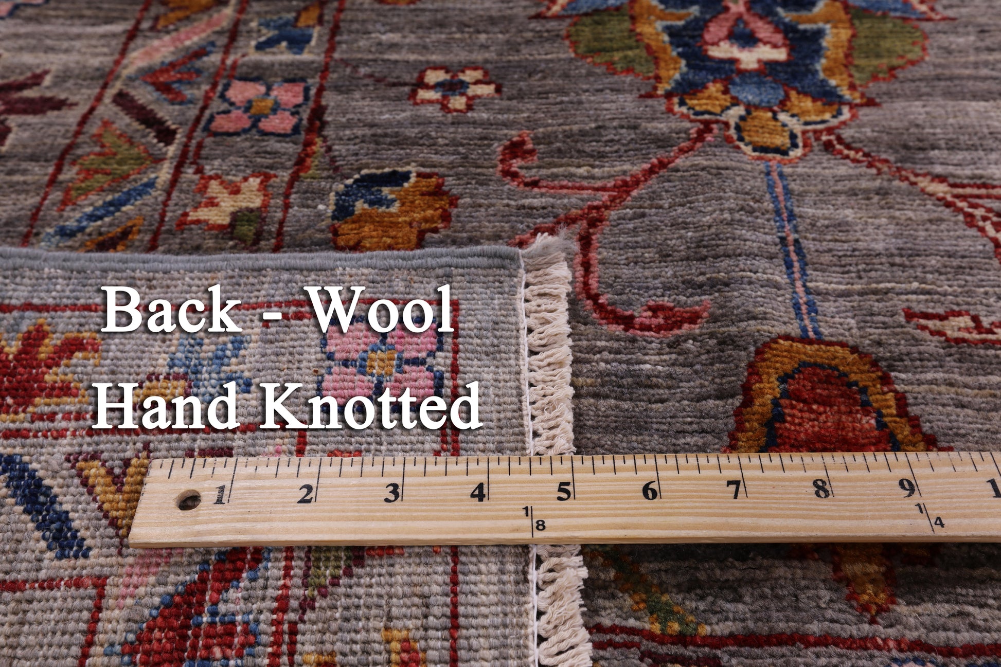 Peshawar Hand Knotted Wool Rug - 8' 11" X 11' 7" - Golden Nile