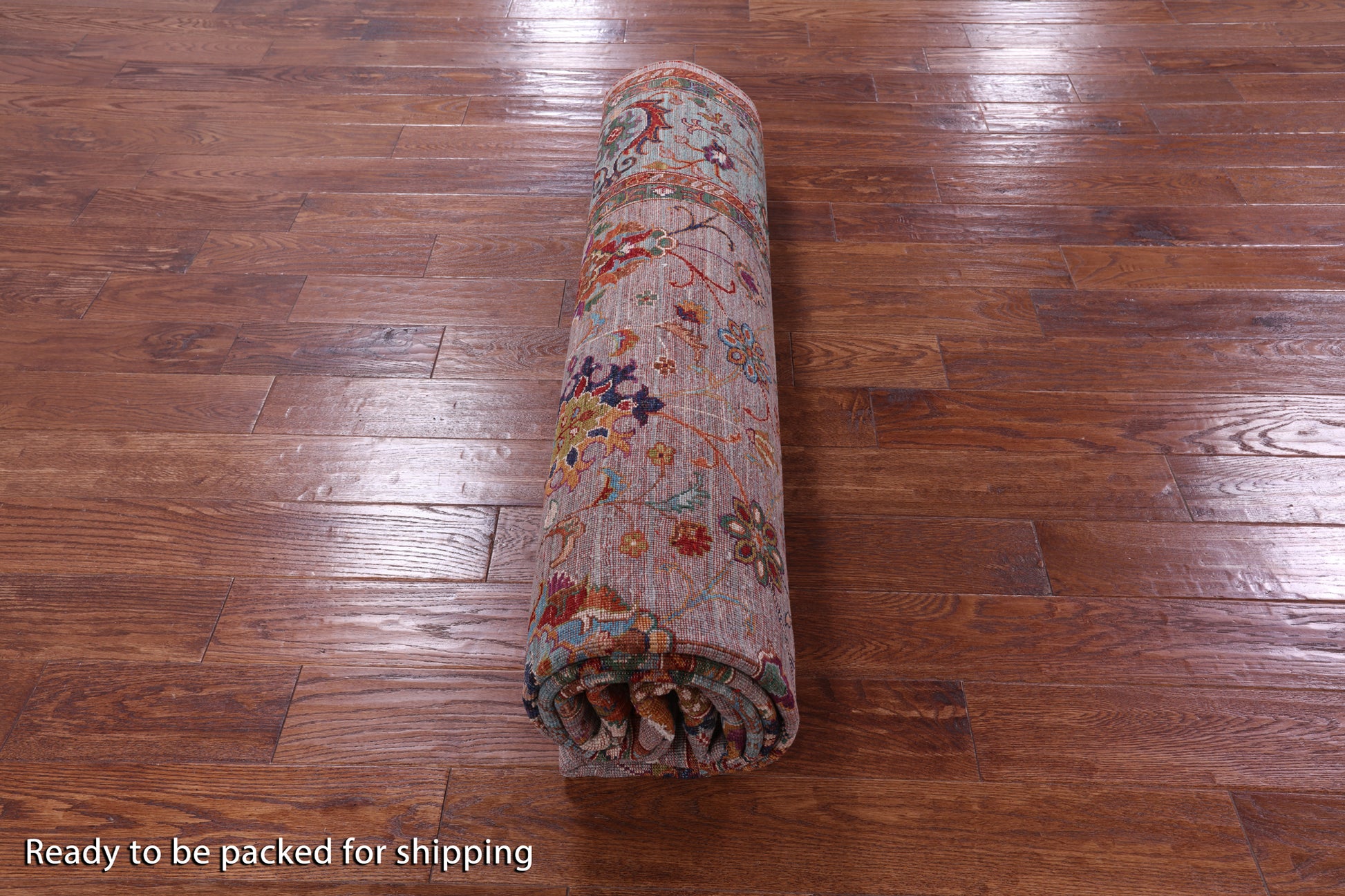 Grey Peshawar Handmade Wool Rug - 8' 1" X 9' 10" - Golden Nile