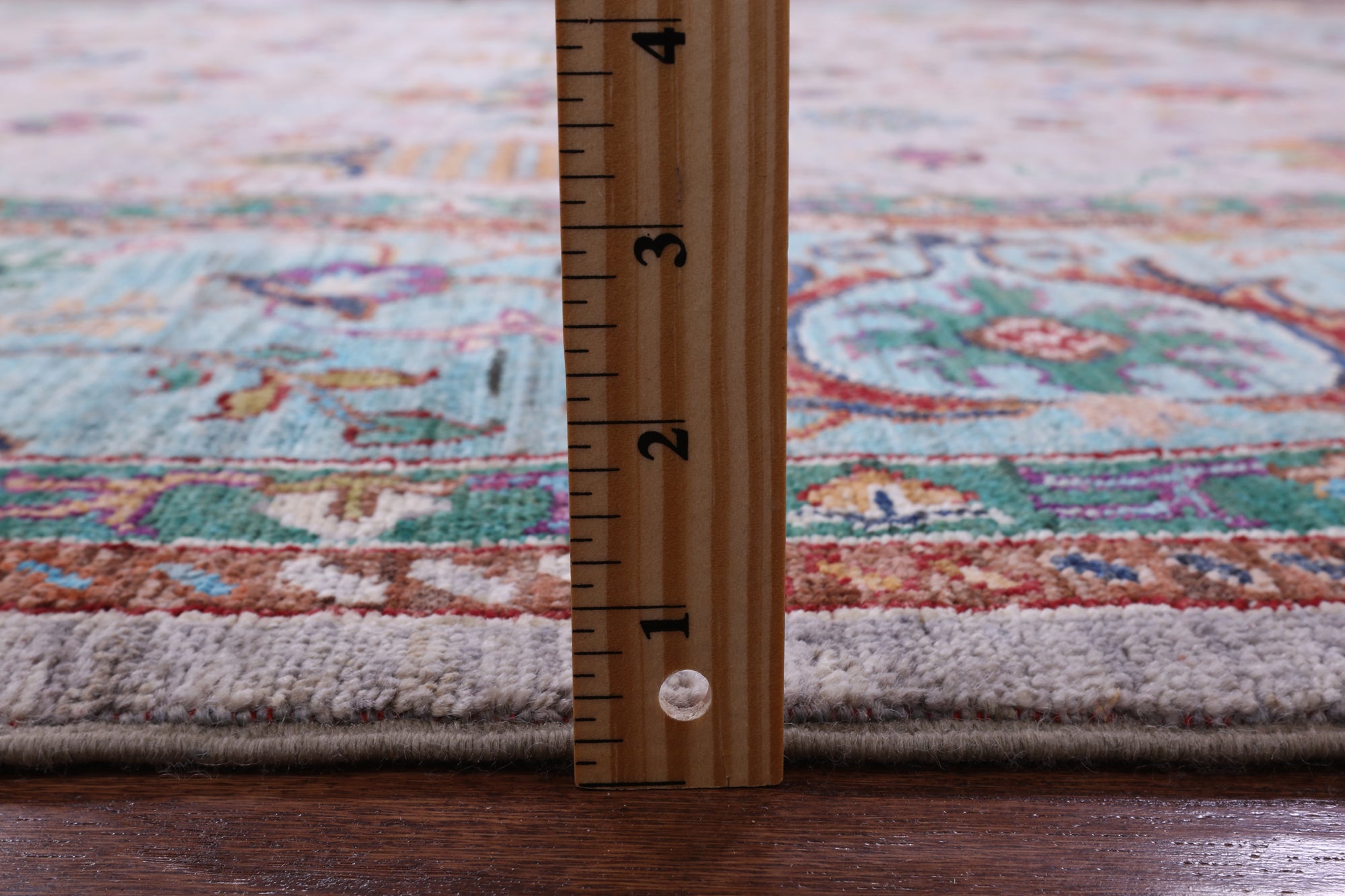 Grey Peshawar Handmade Wool Rug - 8' 1" X 9' 10" - Golden Nile