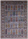 Turkmen Ersari Handmade Wool Rug - 5' 9" X 8' 0" - Golden Nile