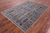 Turkmen Ersari Handmade Wool Rug - 5' 9" X 8' 0" - Golden Nile