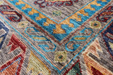 Turkmen Ersari Hand Knotted Wool Rug - 6' 10" X 10' 1" - Golden Nile