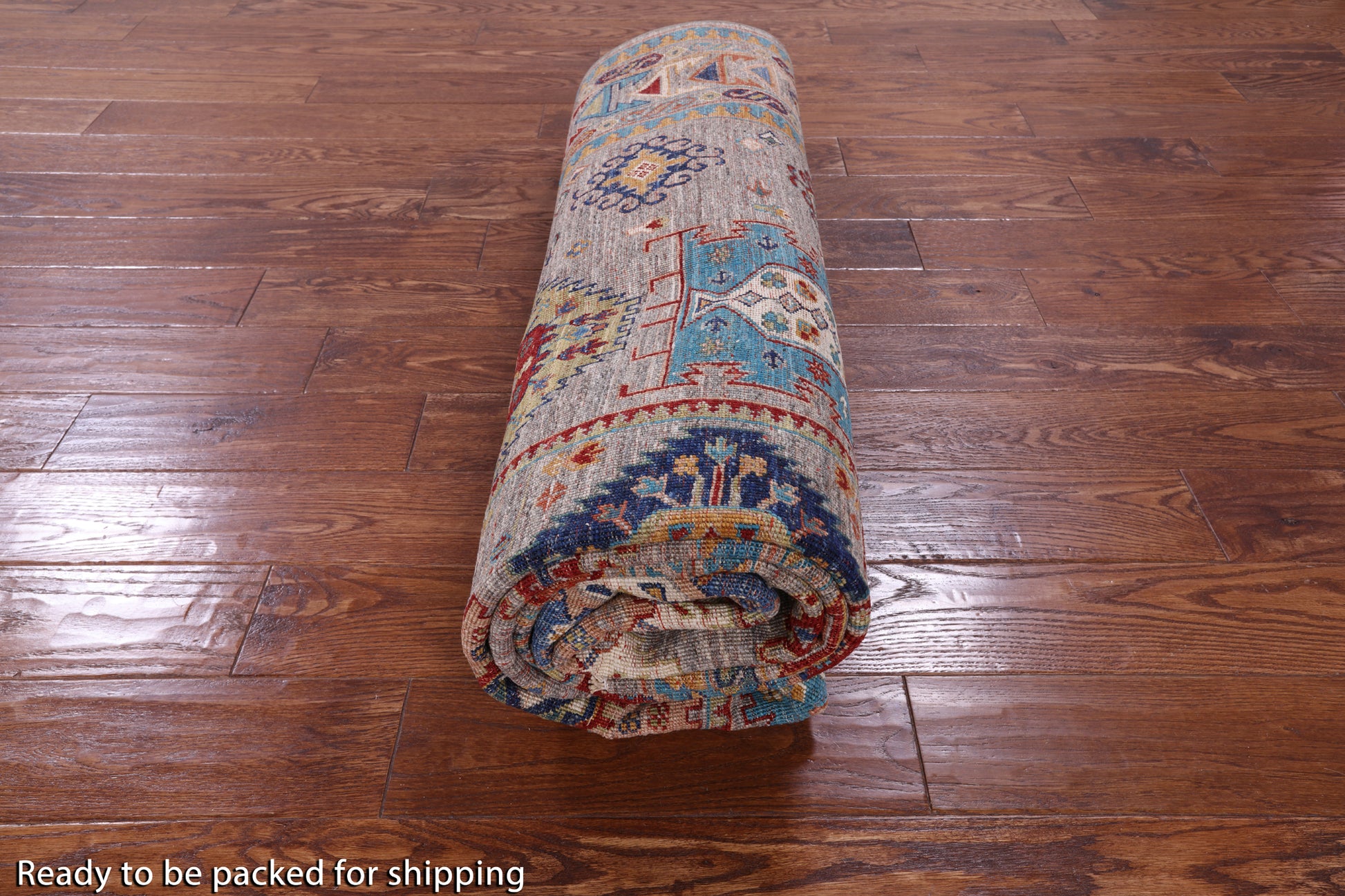 Turkmen Ersari Hand Knotted Wool Rug - 6' 10" X 10' 1" - Golden Nile