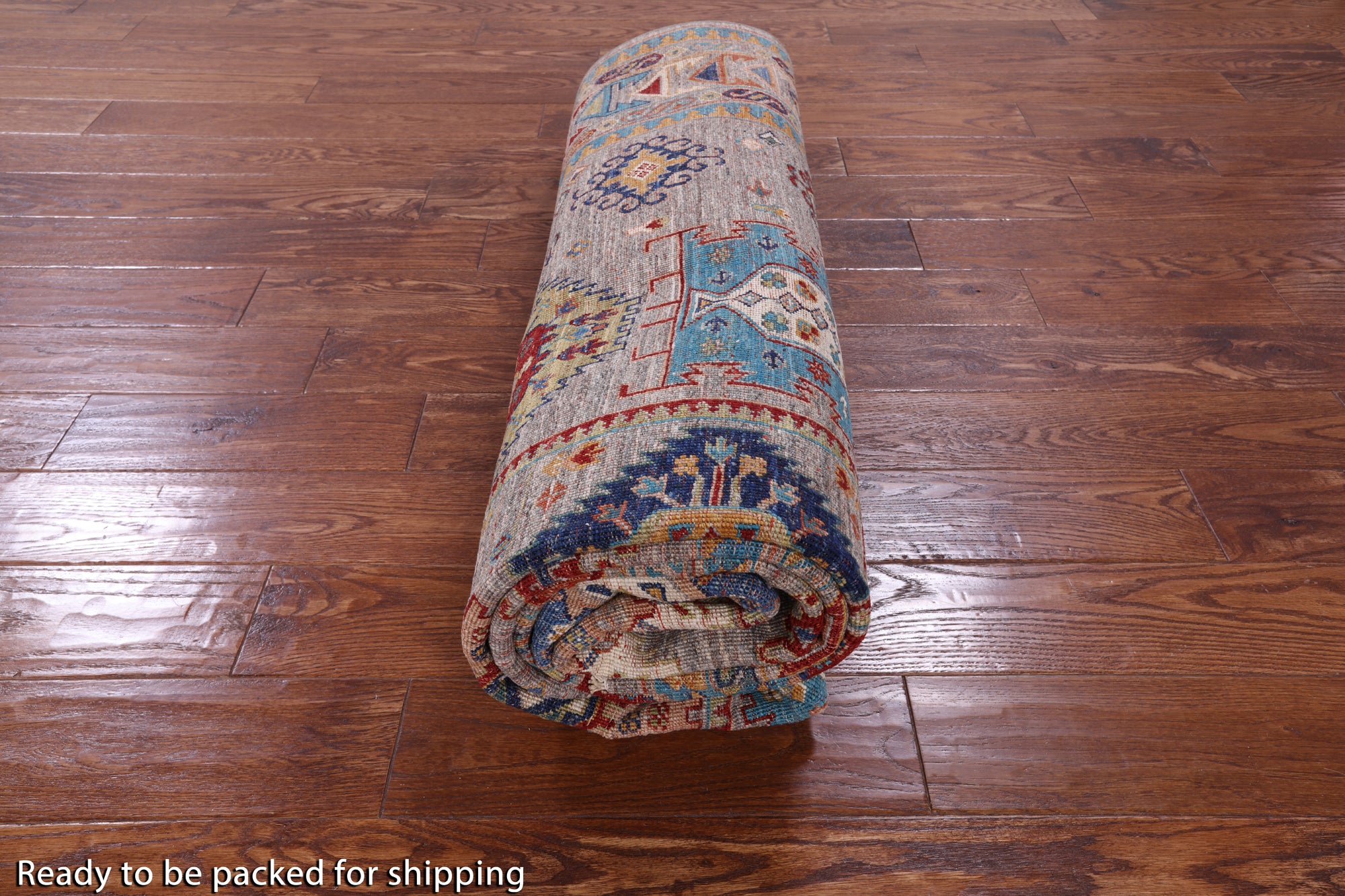 Turkmen Ersari Hand Knotted Wool Rug - 6' 10" X 10' 1" - Golden Nile
