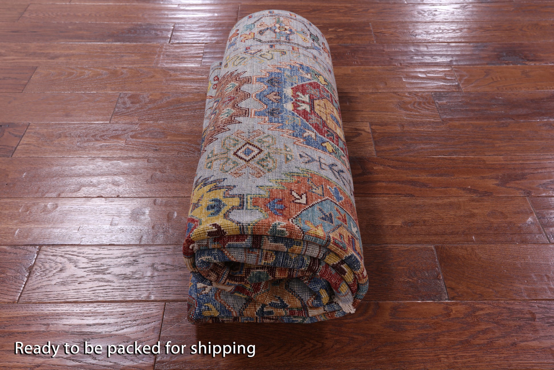 Grey Turkmen Ersari Hand Knotted Wool Rug - 4' 11" X 6' 8" - Golden Nile