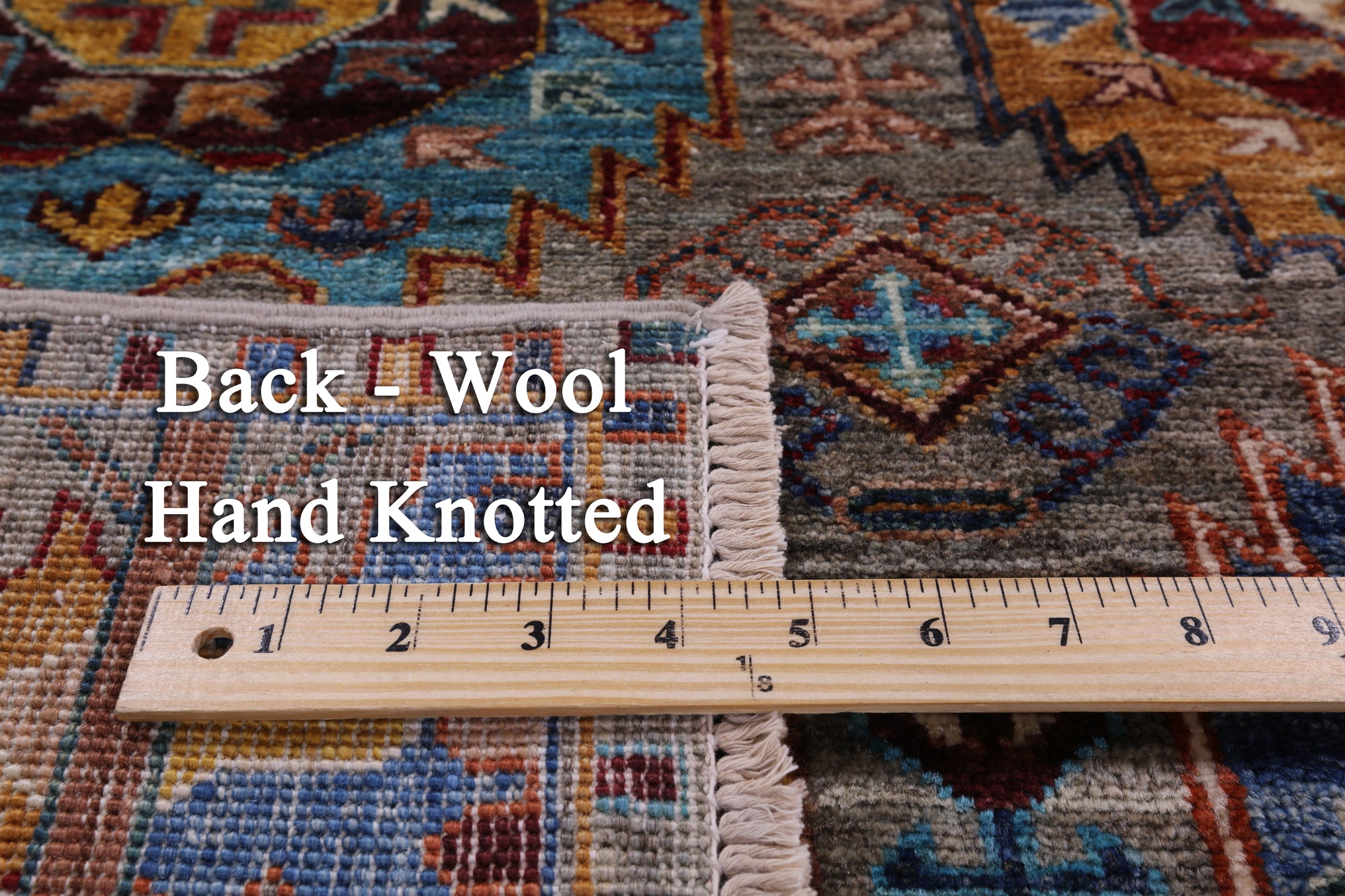 Turkmen Ersari Handmade Wool Rug - 5' 1" X 6' 9" - Golden Nile