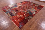 Modern Fine Serapi Hand Knotted Wool Rug - 8' 10" X 11' 10" - Golden Nile