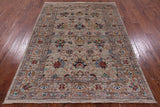 Peshawar Hand Knotted Wool Rug - 5' 8" X 7' 8" - Golden Nile