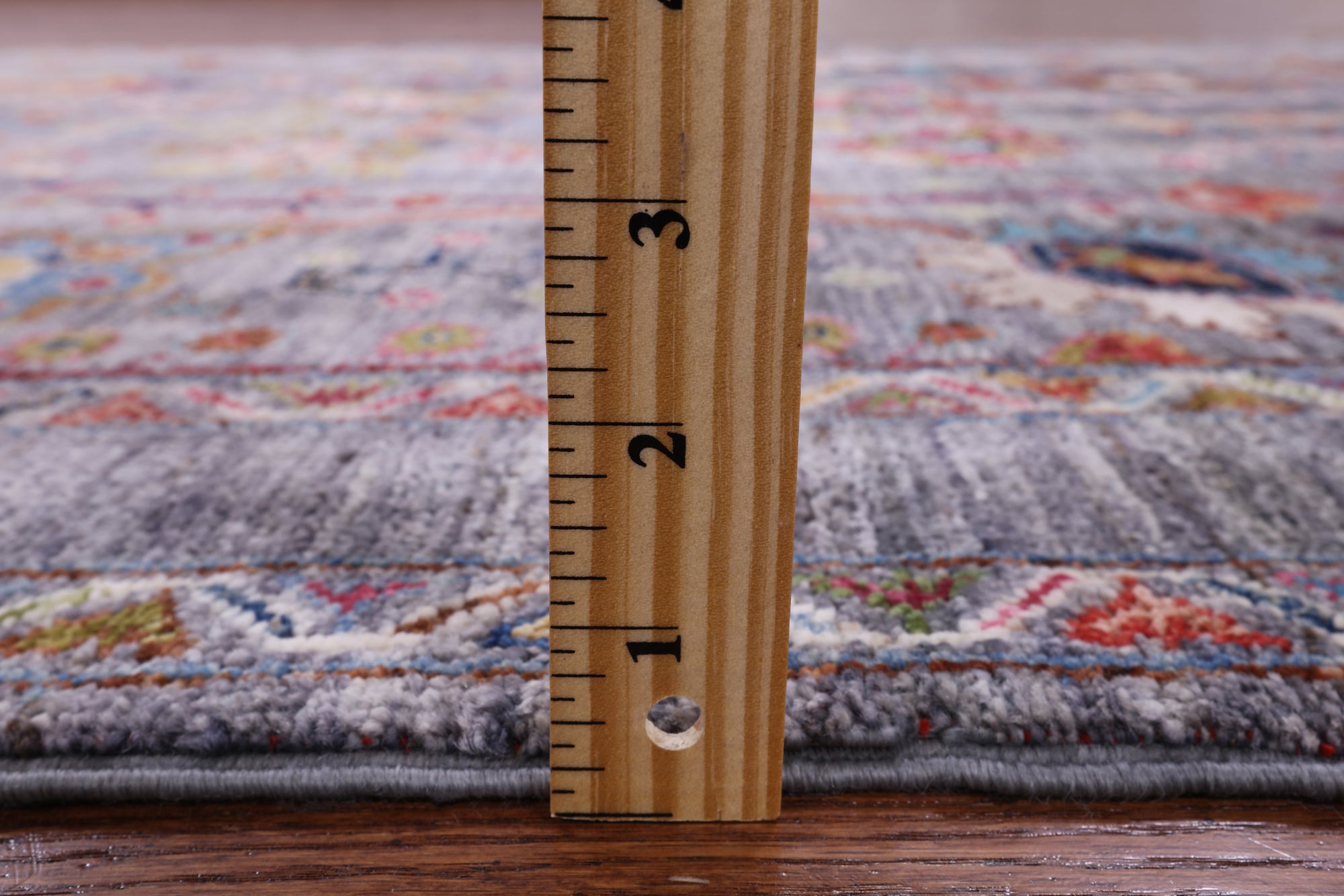 Grey Peshawar Hand Knotted Wool Rug - 4' 2" X 6' 0" - Golden Nile