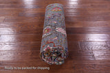 Grey Peshawar Hand Knotted Wool Rug - 5' 6" X 8' 2" - Golden Nile