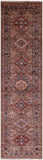 Super Kazak Hand Knotted Wool Runner Rug - 2' 7" X 9' 11" - Golden Nile