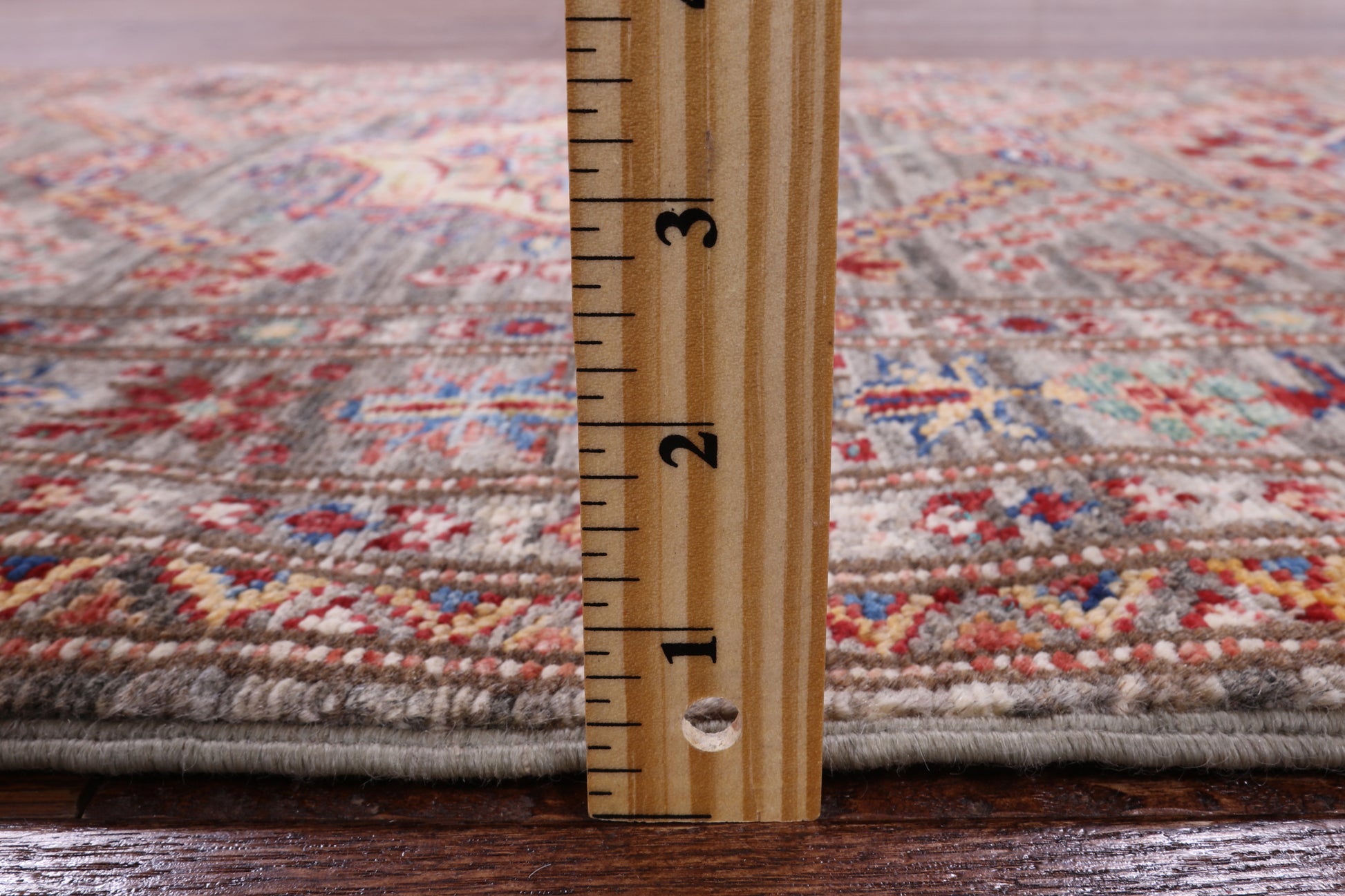 Super Kazak Hand Knotted Wool Runner Rug - 2' 7" X 9' 11" - Golden Nile