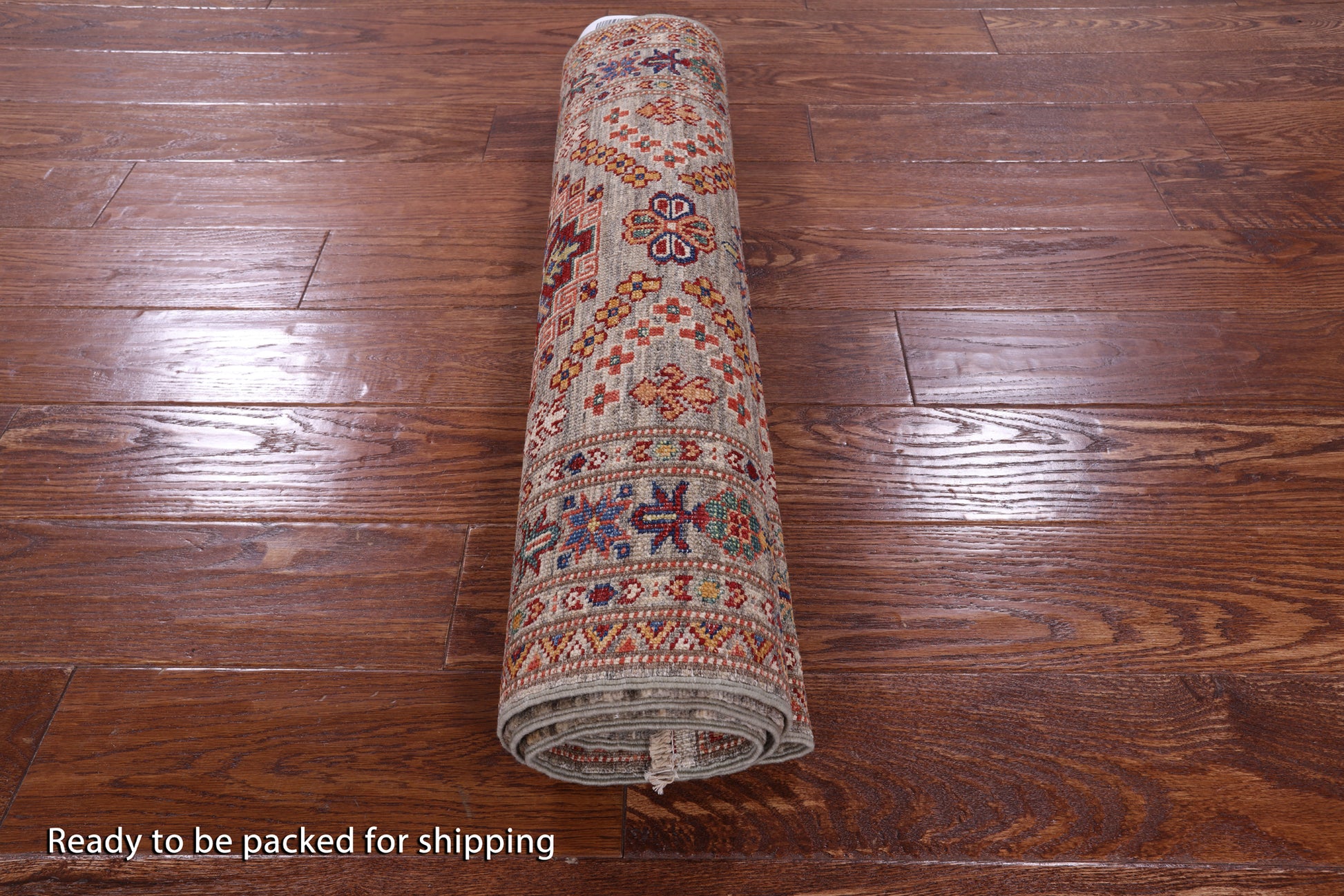 Super Kazak Hand Knotted Wool Runner Rug - 2' 7" X 9' 11" - Golden Nile