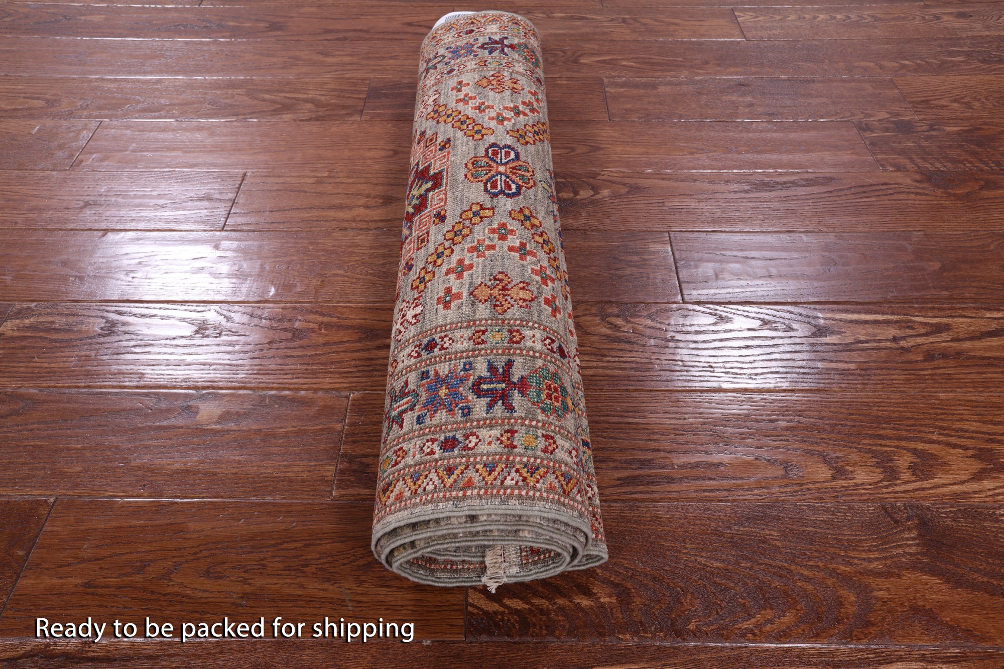 Super Kazak Hand Knotted Wool Runner Rug - 2' 7" X 9' 11" - Golden Nile
