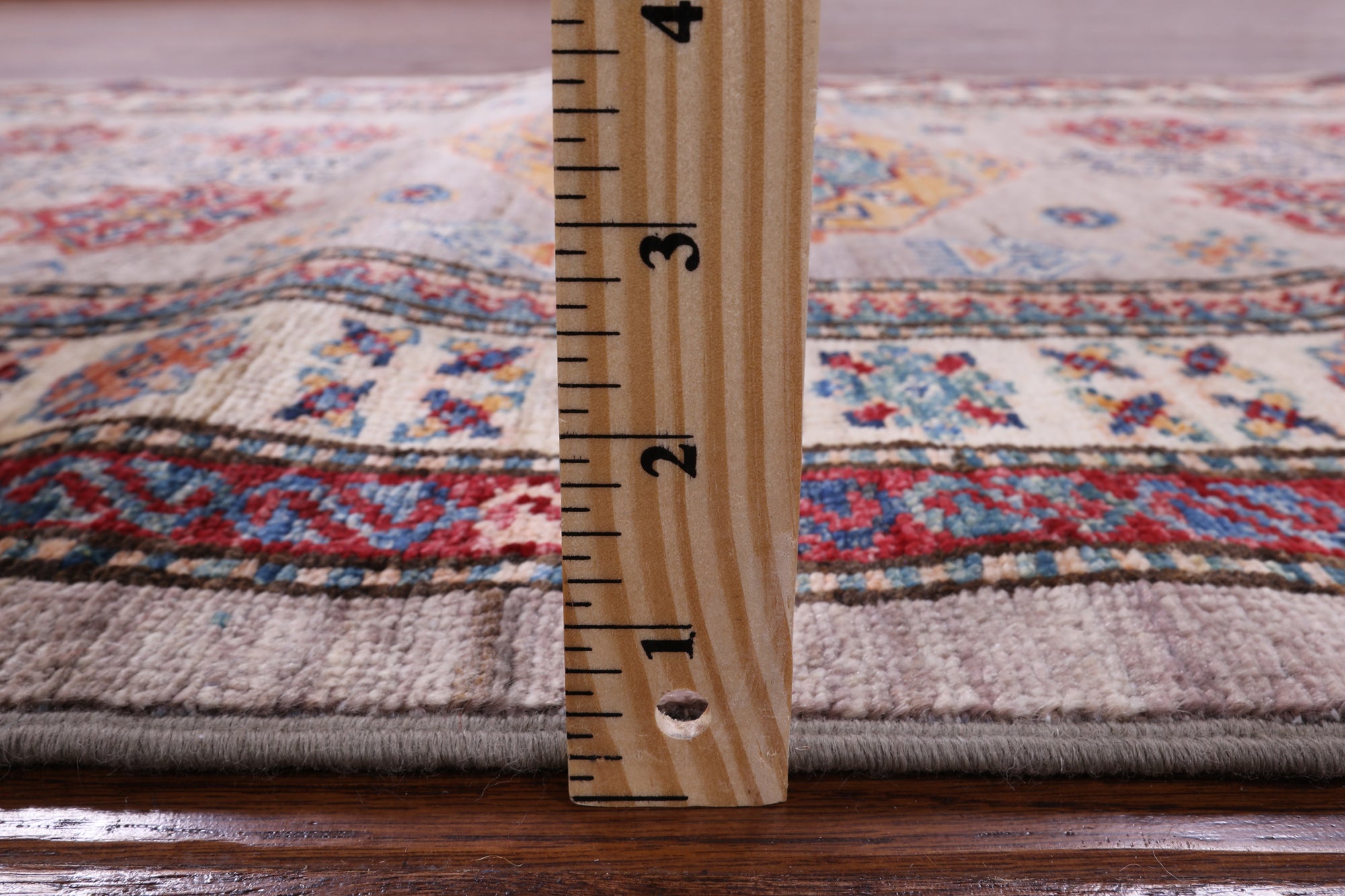 Super Kazak Handmade Wool Runner Rug - 2' 10" X 10' 5" - Golden Nile