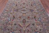 Peshawar Hand Knotted Wool Rug - 6' 7" X 10' 0" - Golden Nile