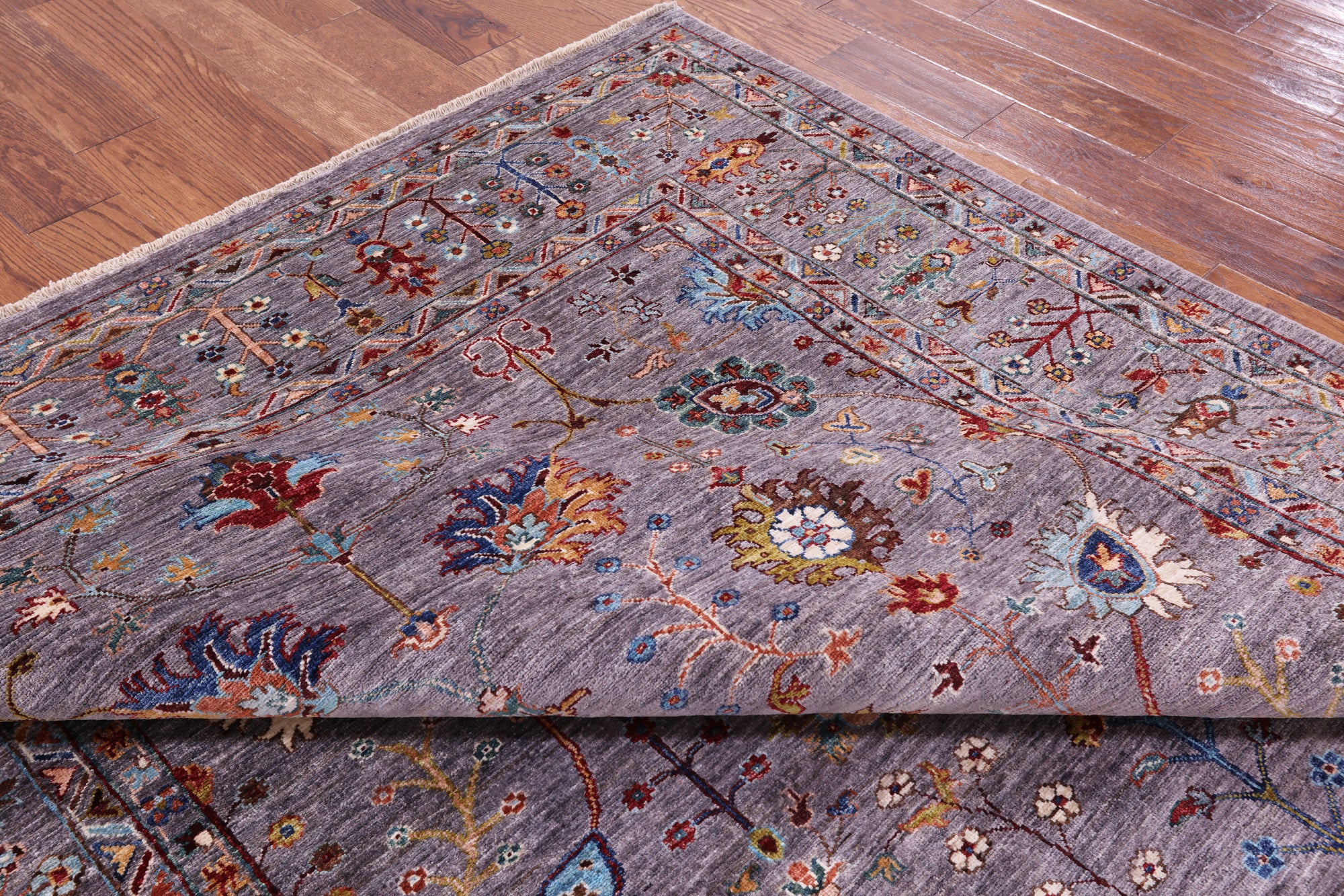 Peshawar Hand Knotted Wool Rug - 6' 9" X 9' 9" - Golden Nile