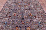 Peshawar Hand Knotted Wool Rug - 6' 9" X 9' 9" - Golden Nile