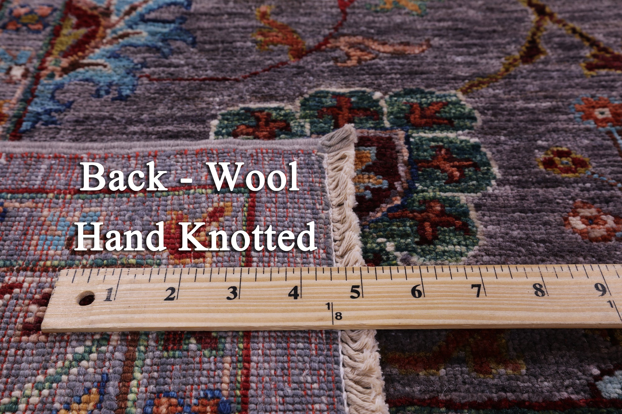 Peshawar Hand Knotted Wool Rug - 6' 9" X 9' 9" - Golden Nile