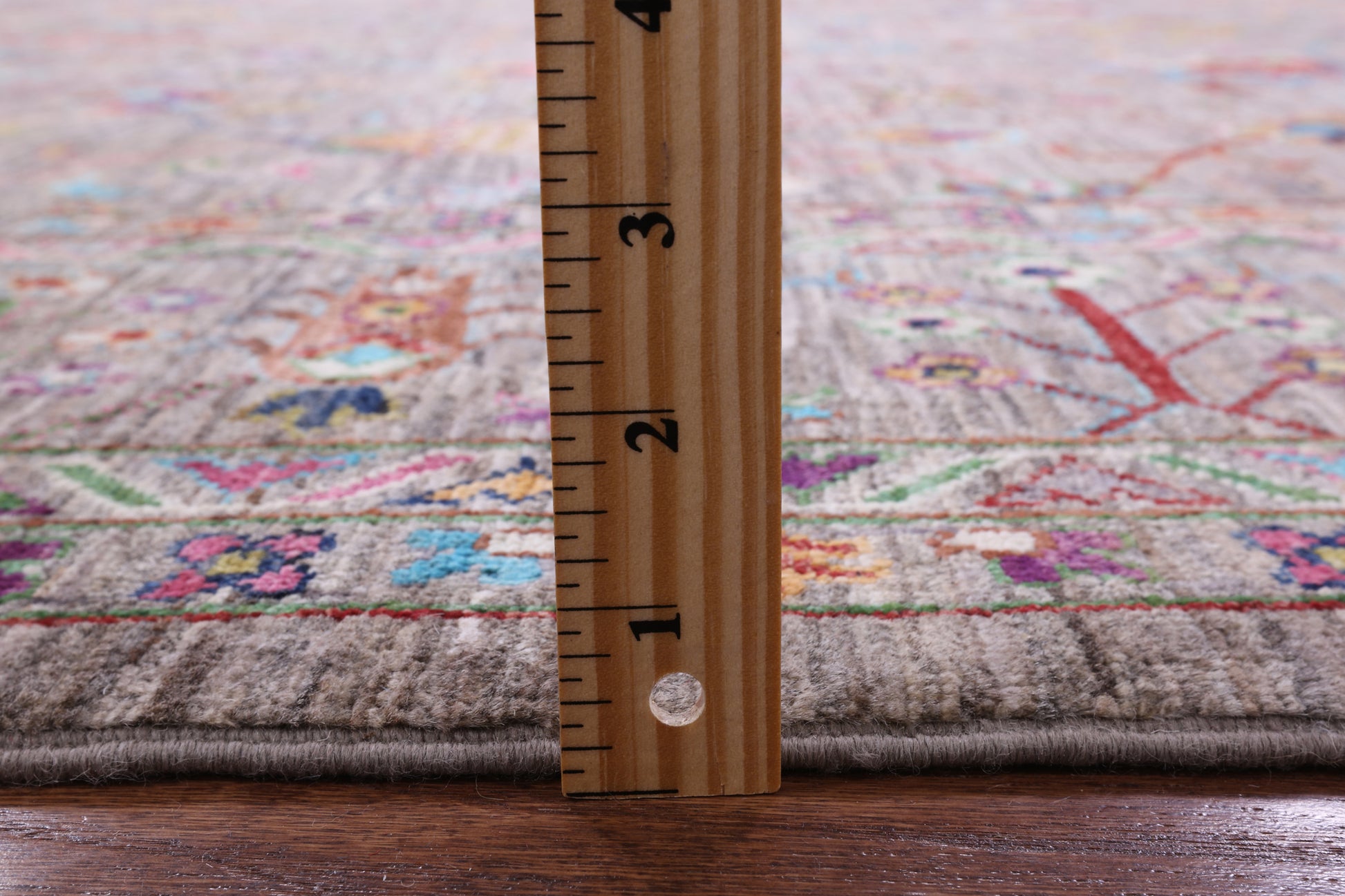 Peshawar Hand Knotted Wool Rug - 8' 0" X 9' 4" - Golden Nile