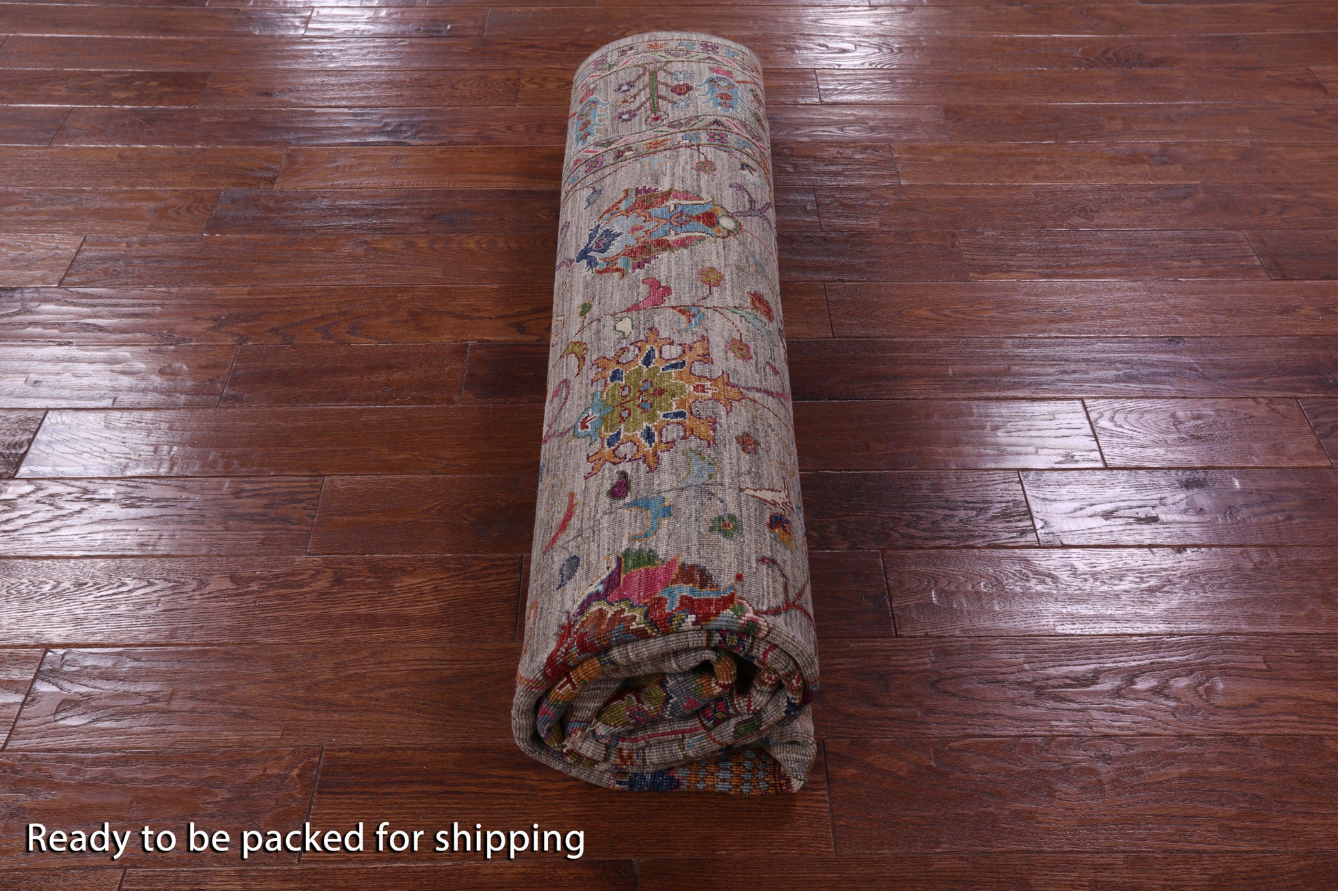Peshawar Hand Knotted Wool Rug - 8' 0" X 9' 4" - Golden Nile