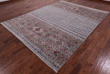 Khorjin Persian Gabbeh Hand Knotted Wool Rug - 7' 11" X 10' 5" - Golden Nile