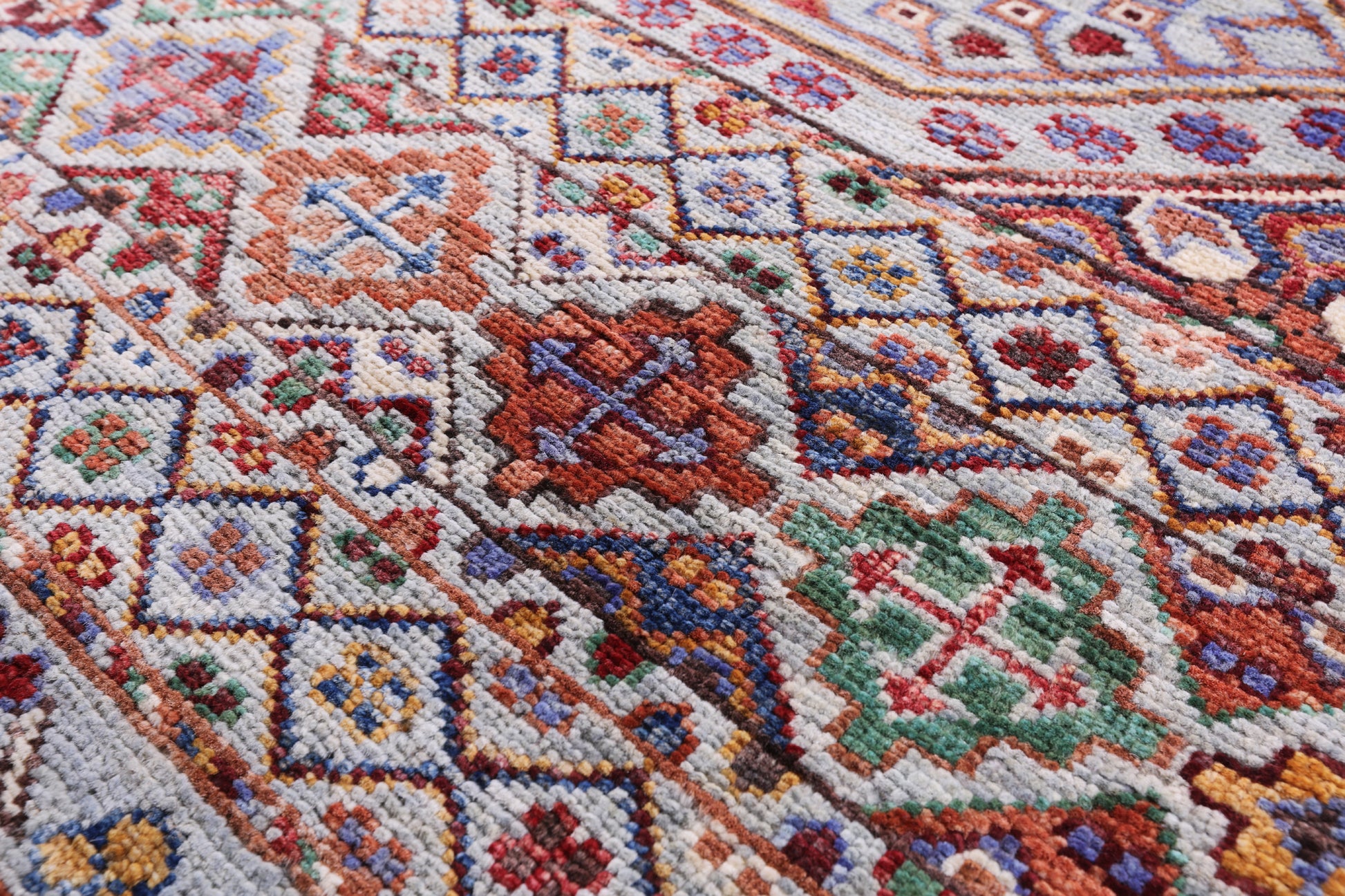Khorjin Persian Gabbeh Hand Knotted Wool Rug - 7' 11" X 10' 5" - Golden Nile