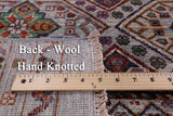 Khorjin Persian Gabbeh Hand Knotted Wool Rug - 7' 11" X 10' 5" - Golden Nile
