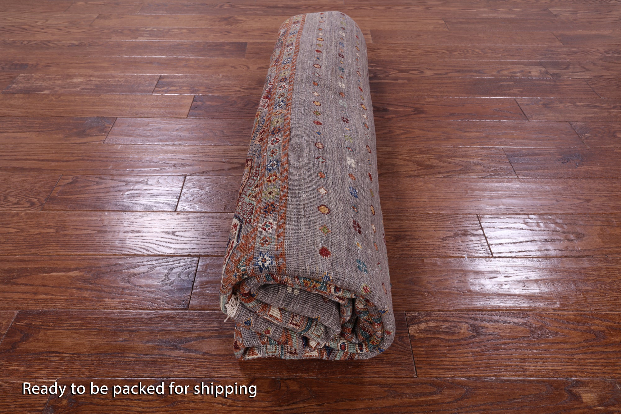 Khorjin Persian Gabbeh Handmade Wool Rug - 6' 11" X 9' 9" - Golden Nile