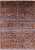 Khorjin Persian Gabbeh Handmade Wool Rug - 6' 11" X 9' 9" - Golden Nile