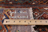 Khorjin Persian Gabbeh Handmade Wool Rug - 6' 11" X 9' 9" - Golden Nile