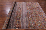 Khorjin Persian Gabbeh Handmade Wool Rug - 6' 11" X 9' 9" - Golden Nile