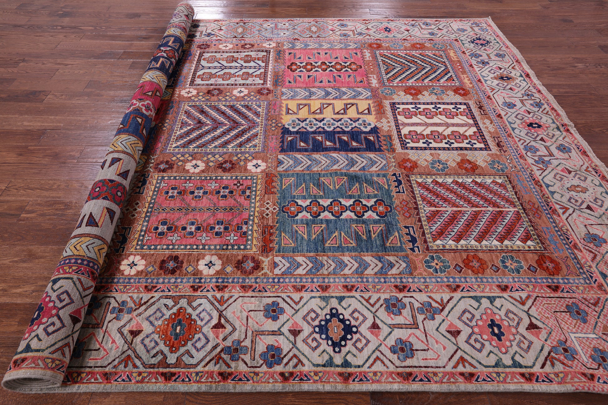 Persian Fine Serapi Handmade Wool Rug - 9' 1" X 12' 4" - Golden Nile