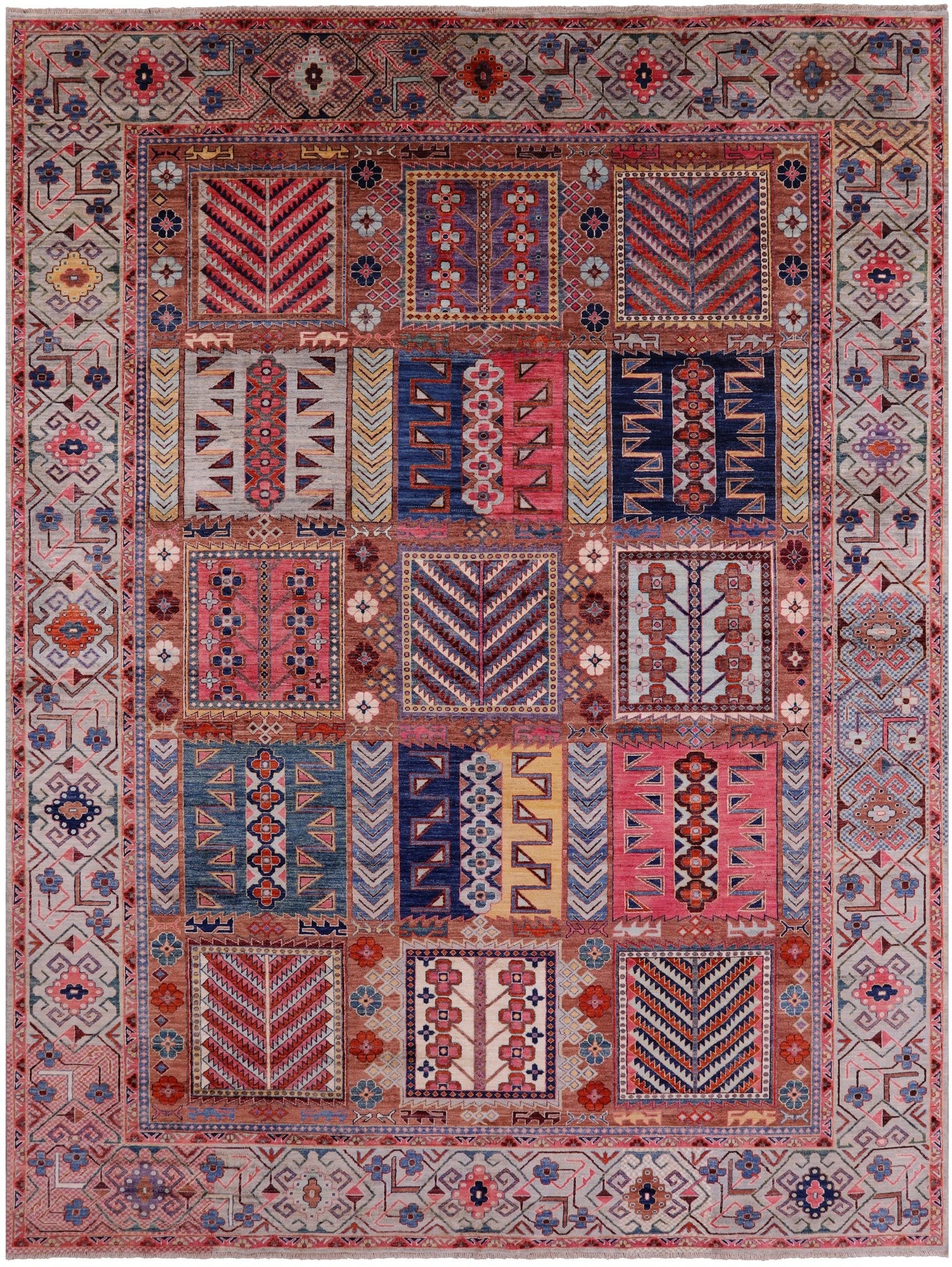 Persian Fine Serapi Handmade Wool Rug - 9' 1" X 12' 4" - Golden Nile