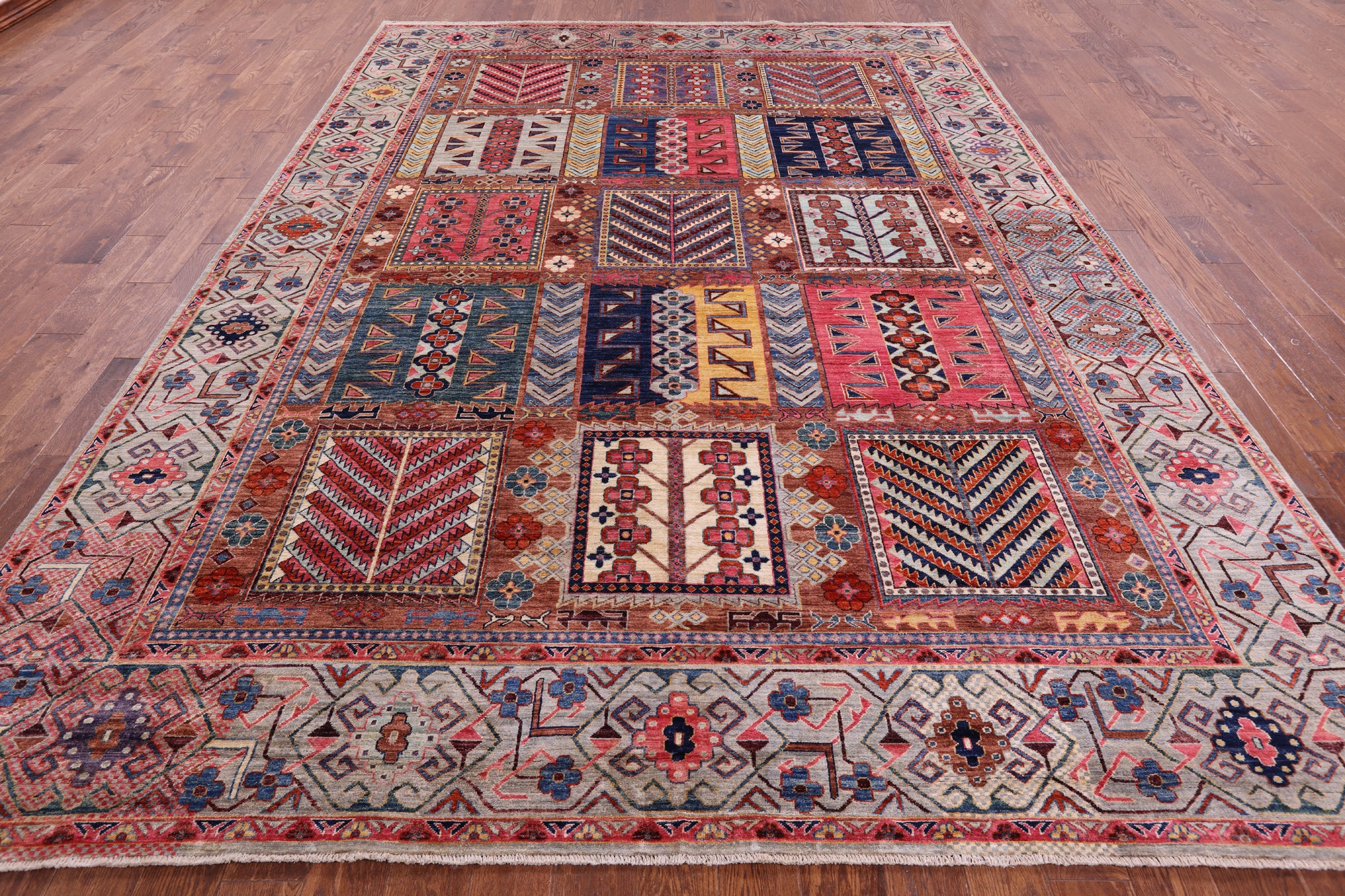 Persian Fine Serapi Handmade Wool Rug - 9' 1" X 12' 4" - Golden Nile