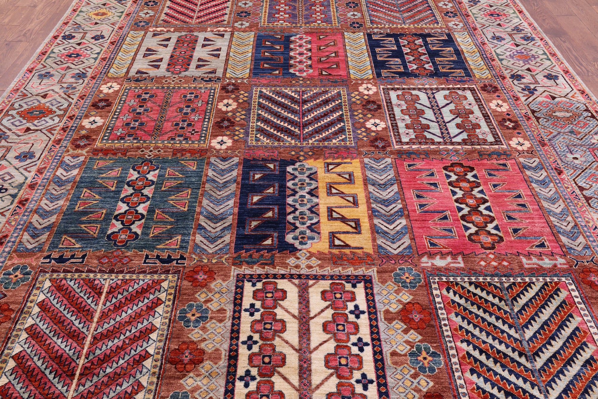 Persian Fine Serapi Handmade Wool Rug - 9' 1" X 12' 4" - Golden Nile