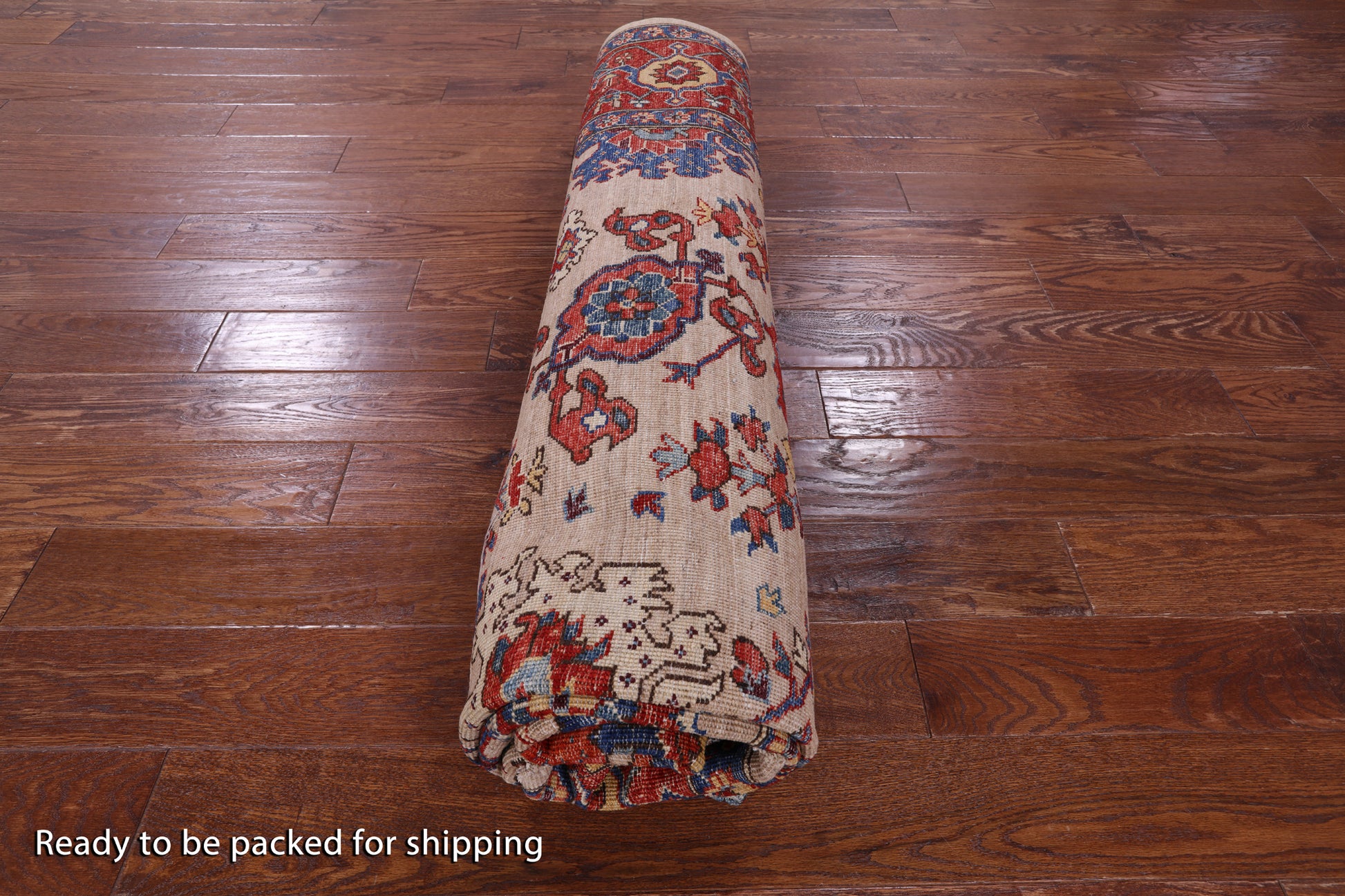 Persian Fine Serapi Hand Knotted Wool Rug - 8' 0" X 9' 8" - Golden Nile
