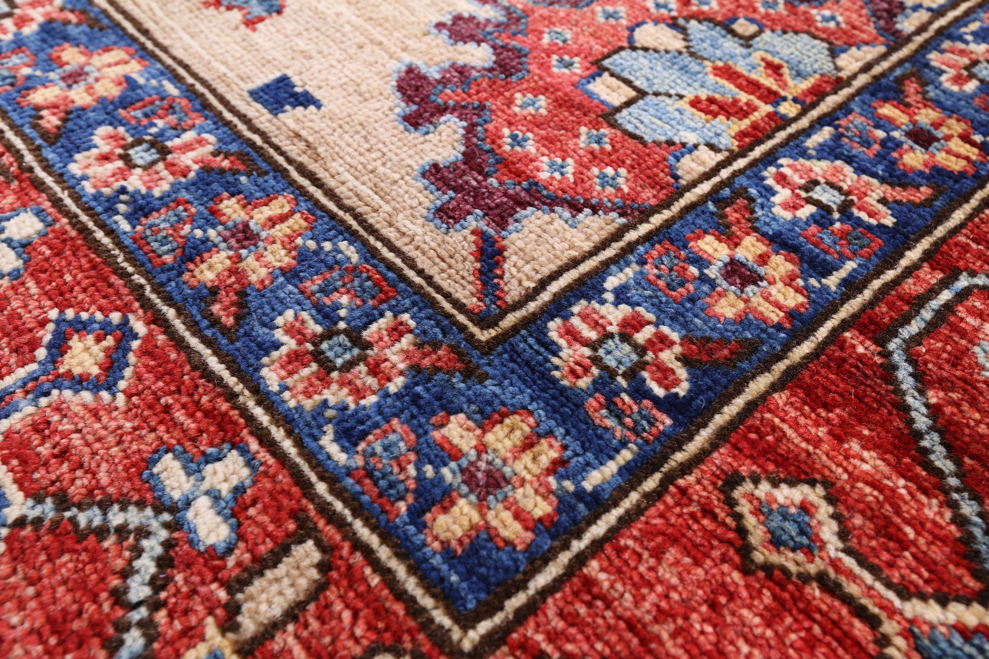 Persian Fine Serapi Hand Knotted Wool Rug - 8' 0" X 9' 8" - Golden Nile