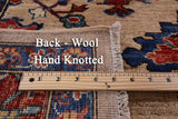 Persian Fine Serapi Hand Knotted Wool Rug - 8' 0" X 9' 8" - Golden Nile