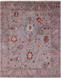 Turkish Oushak Handmade Wool Rug - 7' 10" X 9' 8" - Golden Nile