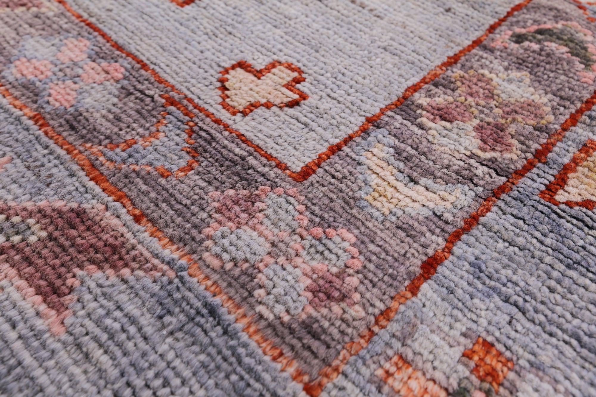 Turkish Oushak Handmade Wool Rug - 7' 10" X 9' 8" - Golden Nile
