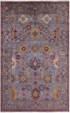 Turkish Oushak Hand Knotted Wool Rug - 5' 6" X 8' 7" - Golden Nile