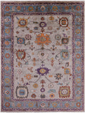 Turkish Oushak Hand Knotted Wool Rug - 7' 11" X 10' 2" - Golden Nile