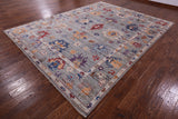 Grey Turkish Oushak Hand Knotted Wool Rug - 8' 11" X 11' 10" - Golden Nile