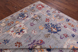 Grey Turkish Oushak Hand Knotted Wool Rug - 8' 11" X 11' 10" - Golden Nile